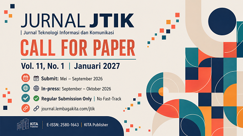 Call of Paper JTIK Vol. 11, No. 1, Januari 2027