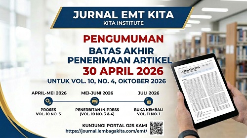Penutupan Penerimaan Artikel Vol. 10, No 4 2026