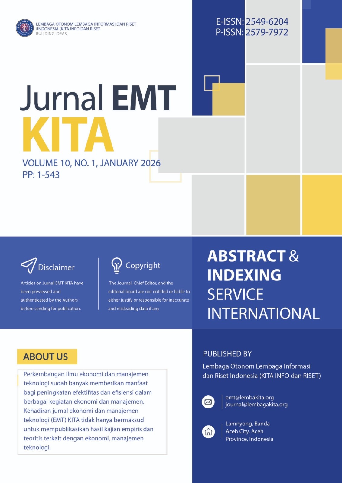 Cover: Jurnal EMT KITA