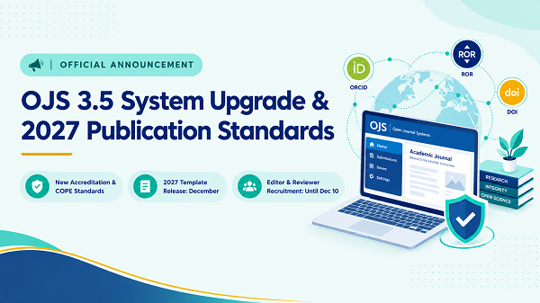 Official Announcement Regarding the OJS 3.5 Upgrade