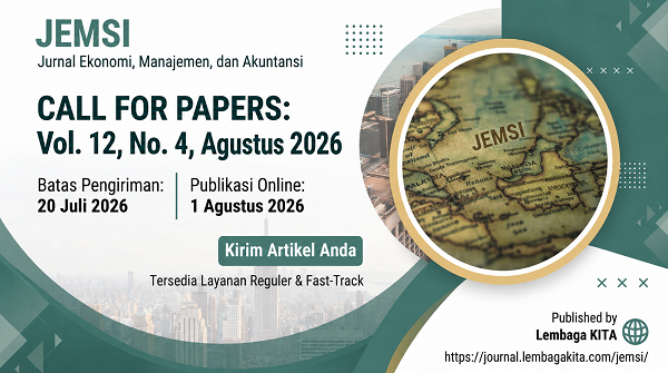 Penerimaan Artikel – JEMSI Vol. 12, No. 4, Agustus 2026