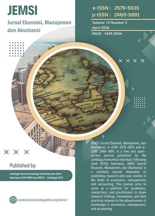 Cover JEMSI Volume 12 Nomor 2 April 2026