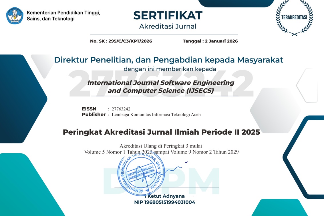 SINTA 3 Certificate of IJSECS